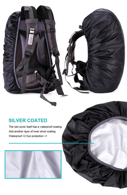 LOOGDEEL Practical Backpack Rain Shield Outdoor Camping Hiking Backpack Protective Cover Waterproof Dustproof Sun-protected Bag