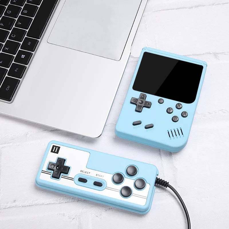New 400 Classic Retro Color Screen Handheld Game Console Mini Player with TV Connectivity & Two Players Support