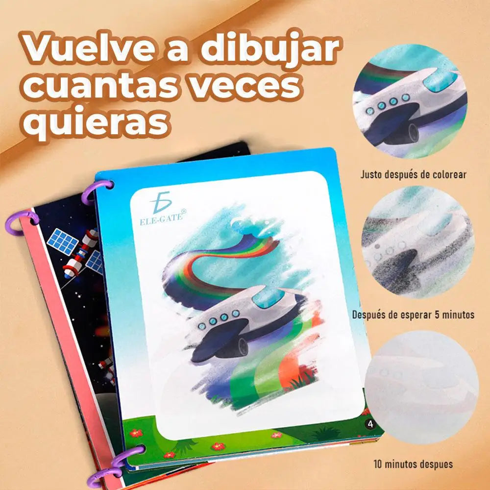 Magical Coloring Book for Kids Engineering Theme Educational Interactive Toy Ages 3-6 ELEGATE Brand Model JUG.ST008 Paper