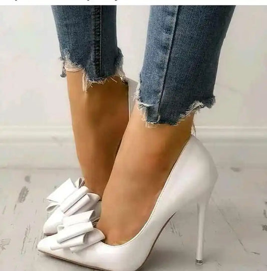 Bigtree Talon Custom New Fashion Candy Color Bow Design Trendy Shoes Sexy Pump Stiletto Heels for Ladies and Women