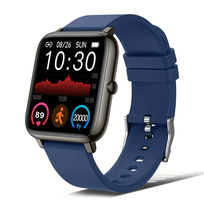 1.69" Touch Screen Smartwatch, a Fitness Tracker Featuring a Sleep Monitor and Step Counter,Supports 10 Sports Modes for Running