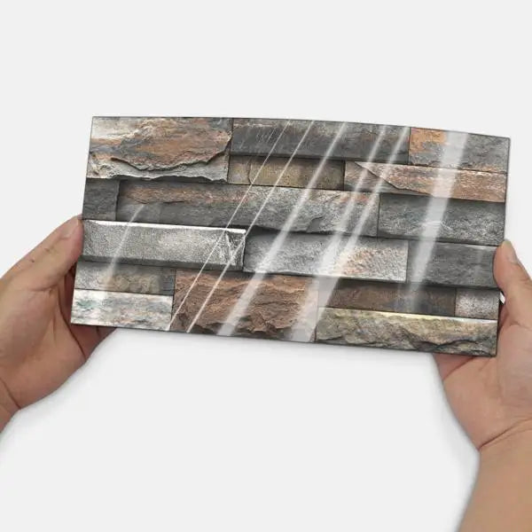 Dark Brown Marble Geometric Peel Stick Wallpaper PVC Self-Adhesive Waterproof Easy Installation Kitchen Bathroom Backsplash 5+