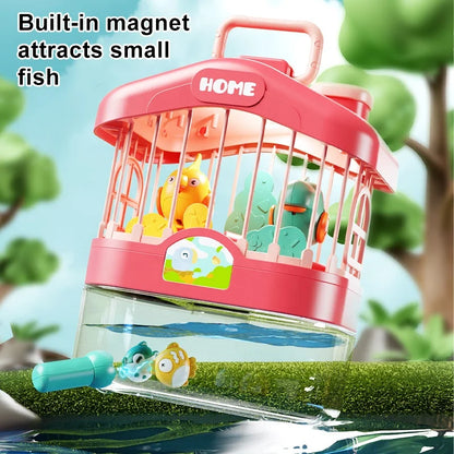 Talking Birdcage Fish Cistern Children Early Education Voice Control Induction Simulation Bird With Light Music Educational Toy