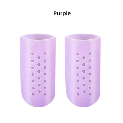 Toe Protector Breathable Gel Toe Cap Silicone Toe Cover Sleeves with Holes Provides Relief From Missing or Ingrown Toenails