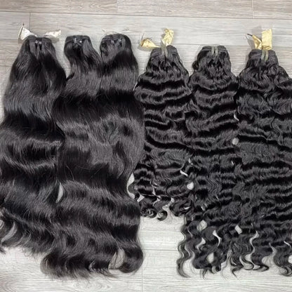 Top Quality Raw Human Hair Extension Cambodian Wavy Burmese Curly Hair Vendor