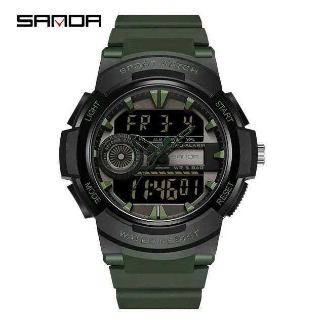 New Waterproof Digital Sports Watch SANDA 6082 High Quality Men's Sports Watch Multi-function Electronic Watch Relogio Masculino