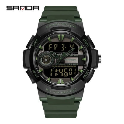 New Waterproof Digital Sports Watch SANDA 6082 High Quality Men's Sports Watch Multi-function Electronic Watch Relogio Masculino