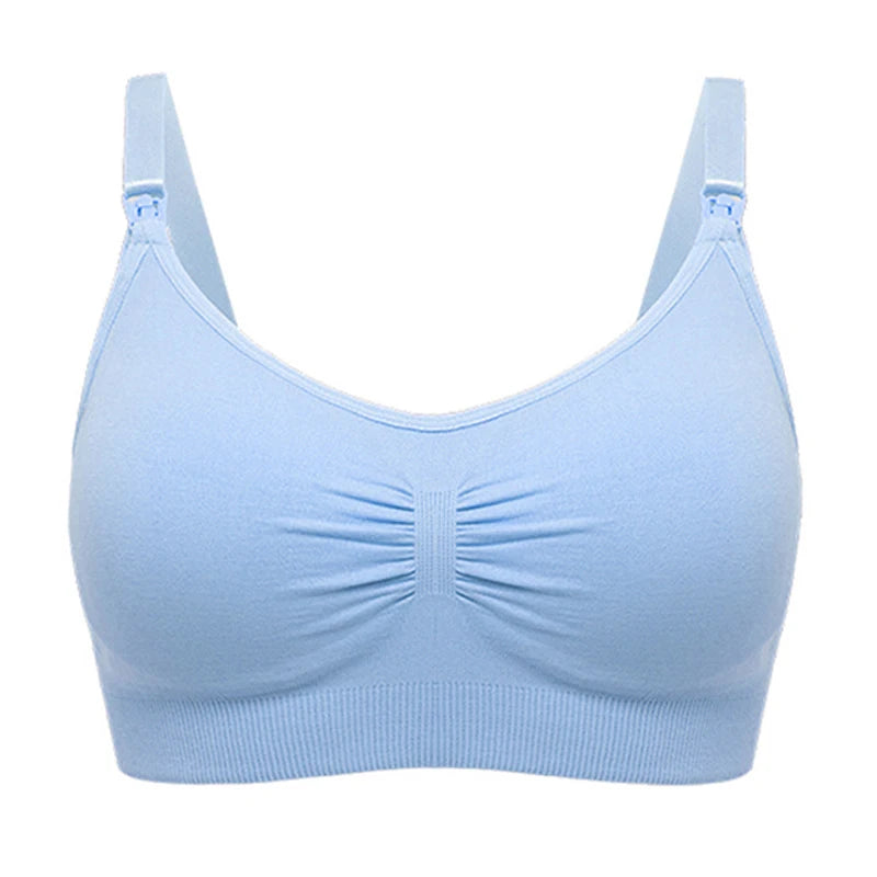 plus Size Seamless Nursing Bra for Women Breathable Maternity Push up Front Closure Underwear Adjustable Straps Wire-Free
