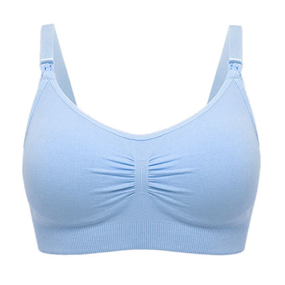 plus Size Seamless Nursing Bra for Women Breathable Maternity Push up Front Closure Underwear Adjustable Straps Wire-Free