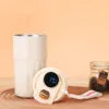 Portable Cups Temperature Display OEM ODM Logo Insulated Stainless Steel Thermos Vacuum Tumbler Coffee Smart Water Cup Mug