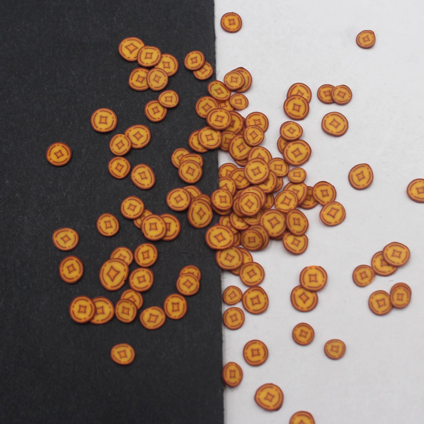 1KG 5mm Bill Evil Ghost Figurine Pattern Non-toxic Polymer Clay Sprinkles for DIY Crafts Tumbler Filling Slime Slice Supplies