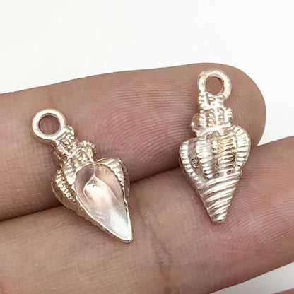 Hot Sale Natural Crafts Alloy Ocean Starfish Conch Seashell Enamel for DIY Nautical Jewelry Making Home Decoration