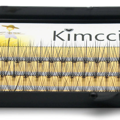 Kimcci Natural Fake Eye Lashes 60pcs 8/10/12/14mm Makeup Individual Cluster Eye Lashes Grafting Fake False Eyelashes Faux Cilias