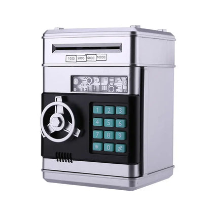 Electronic Piggy Bank Safe Money Box for Children Digital Coins Cash Saving Safe Deposit ATM Machine Birthday Gift for Kids