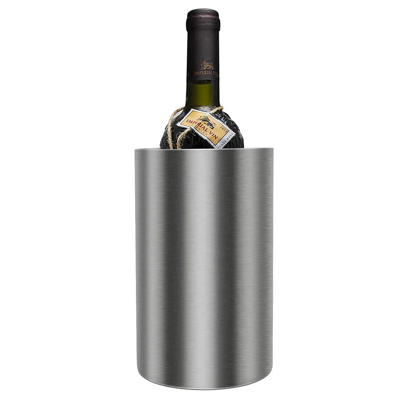 UPORS Stainless Steel Wine Cooler Bucket - Double Wall Ice Bucket for Wine Champagne Beer | Home Bar