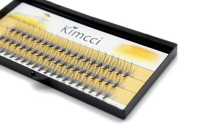 Kimcci Natural Fake Eye Lashes 60pcs 8/10/12/14mm Makeup Individual Cluster Eye Lashes Grafting Fake False Eyelashes Faux Cilias