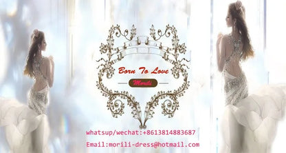 Morili Real Actual Good Quality Wedding Sleeping Party Wear Plus Size White African Bridal Robes MRA183