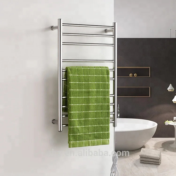 Hot Sale Europe Design Wall Mounted Towel Warmer Stainless Steel Radiator Towel Rail Round Rack