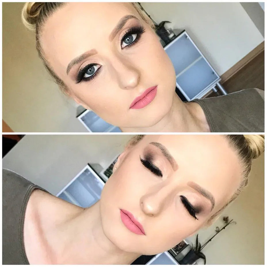 Kimcci Natural Fake Eye Lashes 60pcs 8/10/12/14mm Makeup Individual Cluster Eye Lashes Grafting Fake False Eyelashes Faux Cilias