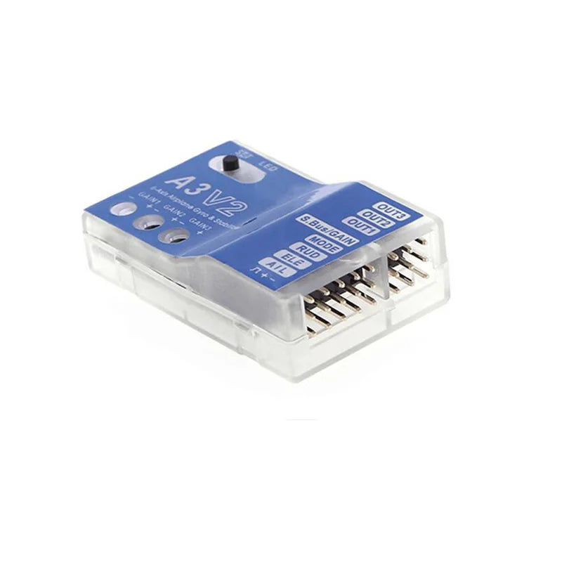 High Quality 3 Axis Gyro A3 V2 Aeroplane Flight Controller Stabilizer for RC Airplane Fixed-wing Fixed wing Copter