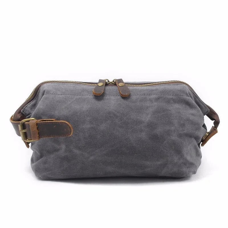 MUCHUAN 2303 Waxed Canvas Leather Backpacks for Men Wholesale Roll Top Hiking Camping Rucksack Knapsack Bags