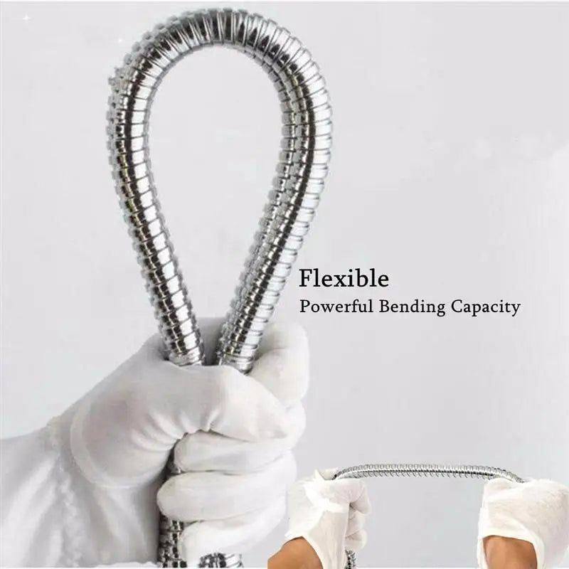 High Quality Grey 1.5m/ 2m /3m G1/2 Inch Flexible Shower Hose Stainless Steel Chrome Bathroom Water Head Shower Extension Pipe