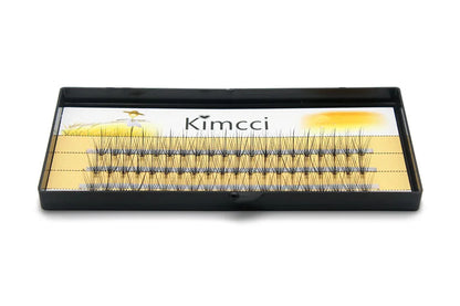 Kimcci Natural Fake Eye Lashes 60pcs 8/10/12/14mm Makeup Individual Cluster Eye Lashes Grafting Fake False Eyelashes Faux Cilias
