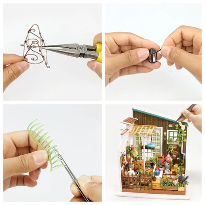 Robotime Rolife 3D Wooden Puzzles DG108 Miller's Flower Tiny DIY Miniature House USA Drop Shipping