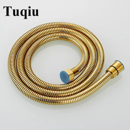 G1/2 " Flexible Brushed Gold Shower Hose 1.5m Antique Plumbing Hose Stainless Steel Gray Bathroom Water Head Shower head Pipe