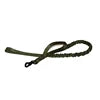 High Quality Adjustable Nylon Tactical Dog Pet Training Bungee Leash Solid Pattern with Scarf Decoration for Large Medium Dogs