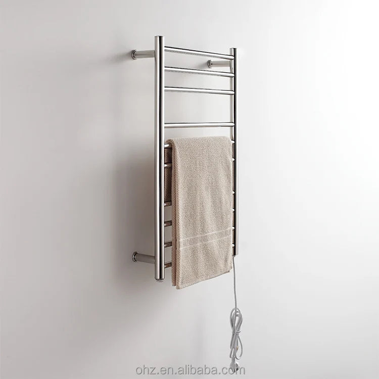 Hot Sale Europe Design Wall Mounted Towel Warmer Stainless Steel Radiator Towel Rail Round Rack