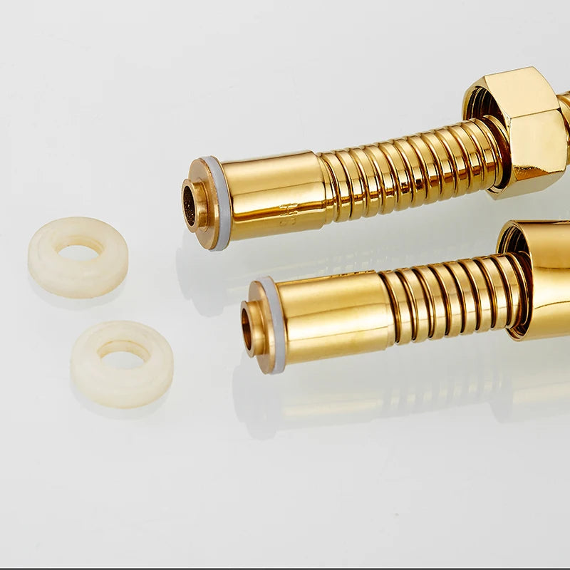 G1/2 " Flexible Brushed Gold Shower Hose 1.5m Antique Plumbing Hose Stainless Steel Gray Bathroom Water Head Shower head Pipe