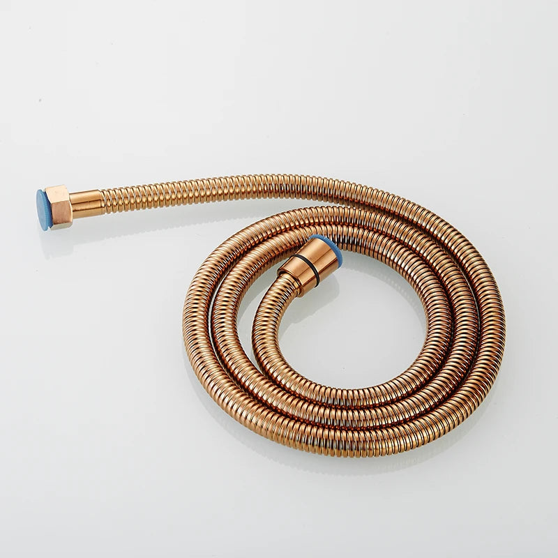 G1/2 " Flexible Brushed Gold Shower Hose 1.5m Antique Plumbing Hose Stainless Steel Gray Bathroom Water Head Shower head Pipe