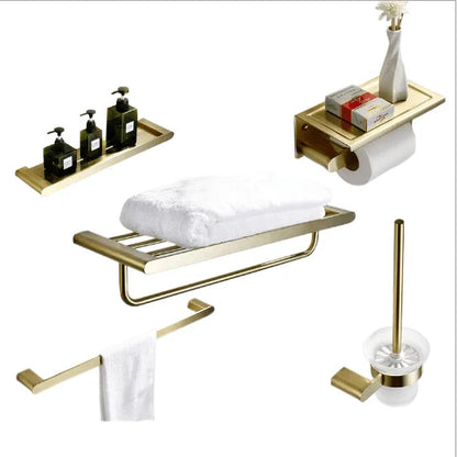 Gun Grey Bathroom Hardware Towel Bar Set Stainless Steel Bathroom Accessories Set