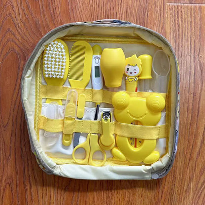 Baby Care Bag Set New Born Baby Products Baby Nasal Aspirator Nail Clipper Thermometer 13 Piece Daily Cleaning Care