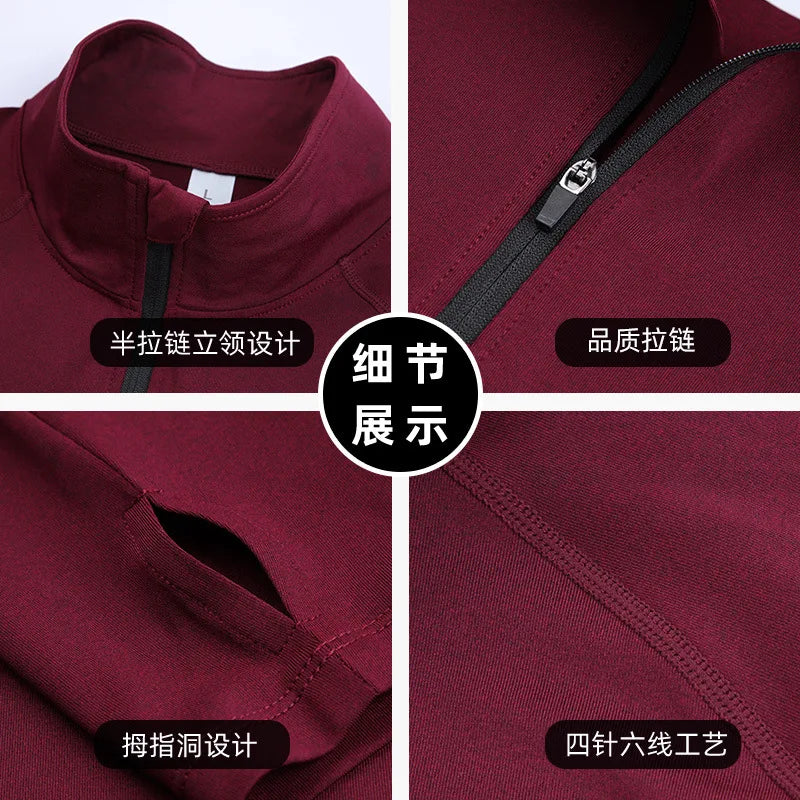 Wholesale Custom Logo Breathable Long Sleeve Men's Gym T-Shirt Active Wear Jogging Sports T-Shirt Soft Elastic Fitness T-Shirt