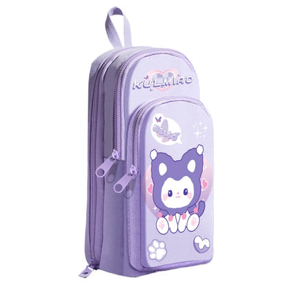 Small Backpack Shaped Panda Pencil case for Gift Cute and Dirt Resistant Pencil Box School Stationery for Kids Student Supplies