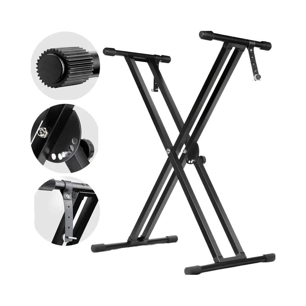 Wholesale Heavy -Duty Adjustable Digital Piano Keyboard Piano X-Frame Stand  Electric Piano  Stand