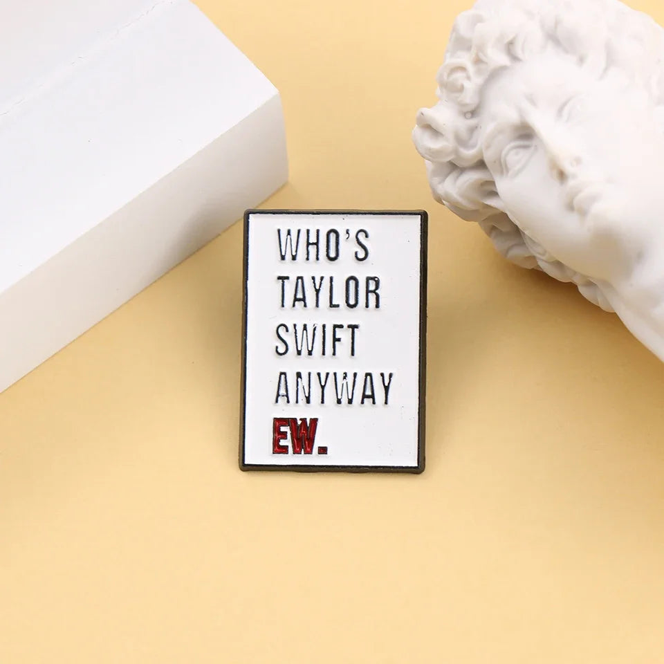 Shmik Funny Rock and Roll Band Enamel Pin Punk Letters Badge Album Collection Jewelry Gift for Music Fans