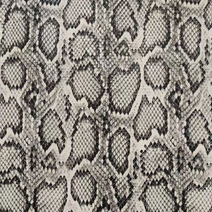 A-4109 PU Artificial Snake Skin Print Glossy Fabric Eco-Friendly Synthetic Leather for Bags Sofa Customization for Furniture