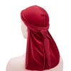 Elastic Satin Durag, Long Tail Pirate Cap for Men & Women, Silky Smooth Hair Wrap & Wave Builder