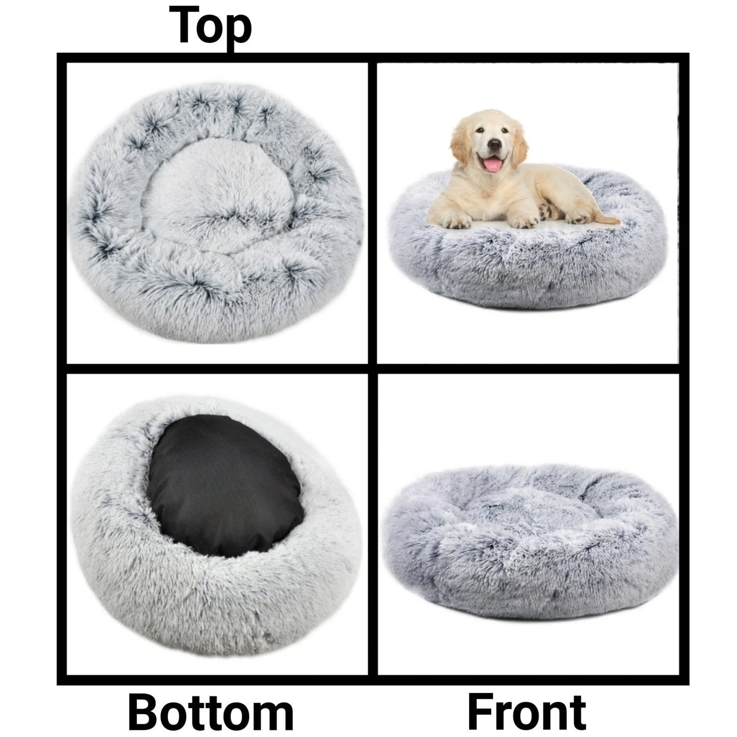 TD Mr. Peanut's OrthoPlush Small XL Pet Bed Comfortable Corduroy Silk Bamboo for Dogs Cats Removable for Summer Winter Use
