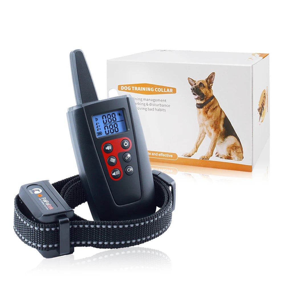 Hot Pet Training Collar Long Range Remote Control Pet Electric Shock Vibrate Behavior Dog Collar