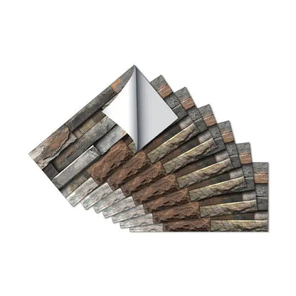 Dark Brown Marble Geometric Peel Stick Wallpaper PVC Self-Adhesive Waterproof Easy Installation Kitchen Bathroom Backsplash 5+