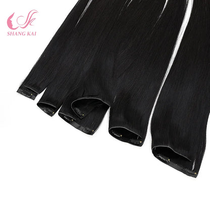 2024 Hot Sale Clip in Hair Extension 100% Human Remy Invisible Clip in Hair Extension Natural Clip Ins Human Hair Extensions