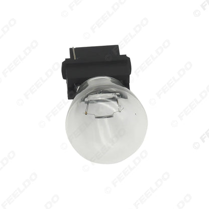 10pcs DC12V Car 3156 21W Clear Glass Lamp Brake Light Tail Bulb Car Indicator Headlight Halogen Lamp