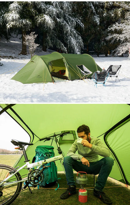 Naturehike Opalus 2 3 4 Tent 2 3 4 Person Hiking Tent 4 Season Tent Ultralight Family Travel Tent 20D Waterproof Camping Tent