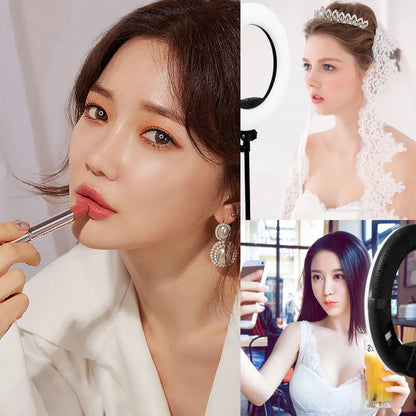 LED Ring light FS-480II Bio-color adjustable beauty salon makeup 48W 480 LED Ring Light LED Lamp + 2M stand + Bag Kit Ring lamp