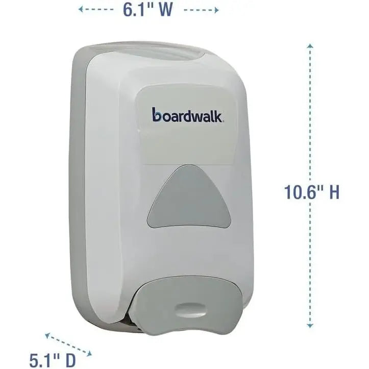 10.5634L X 6.1334W X 5.1334H 1250 mL Gray Bamboo Liquid Soap Dispenser Boardwalk BWK 8350
