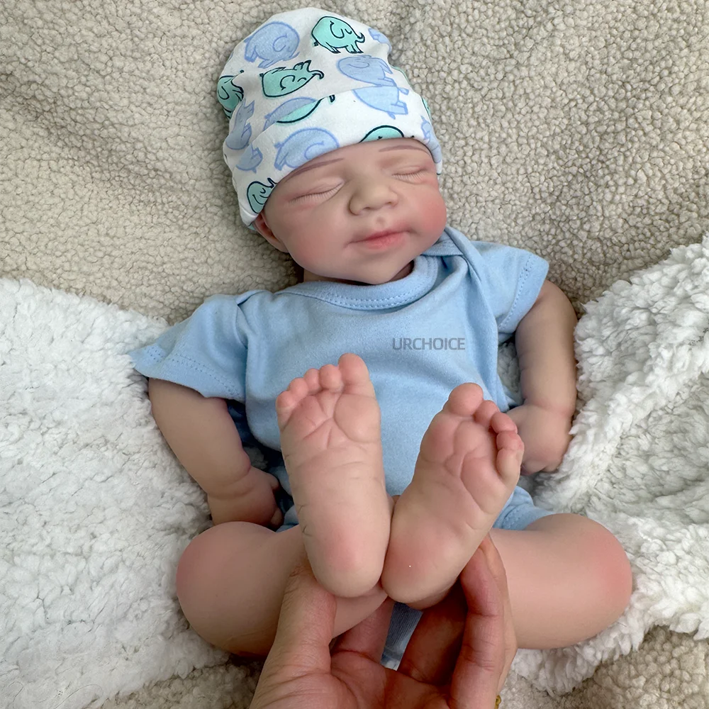 3D Modeling Support 19" Full Silicone Body Reborn Baby Lifelike Open Mouth Fashion Doll Toy for Collectors and Artists